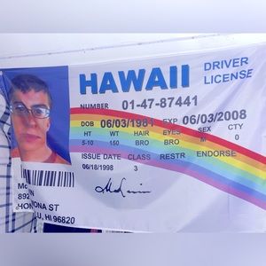 McLovin Fake ID 3x5ft College Dorm Polyester Flag/Banner Superbad Frat